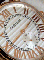 خرید ساعت مچی مردانه کارتیه Cartier اصل - ساعت بند چرمی جدید زیر ثانیه مدل 2014