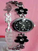  ساعت فانتزی والار دخترانه طرح گل و برگ - فروش ارزان ساعت مچی رنگی زنانه مارک دار walar