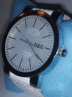 ساعت D&G بند سفید طرح جدید