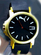 ساعت پوما عقربه ای اولترا سایز دور طلایی صفحه بزرگ - فروشگاه ساعت پسرانه puma ultra size